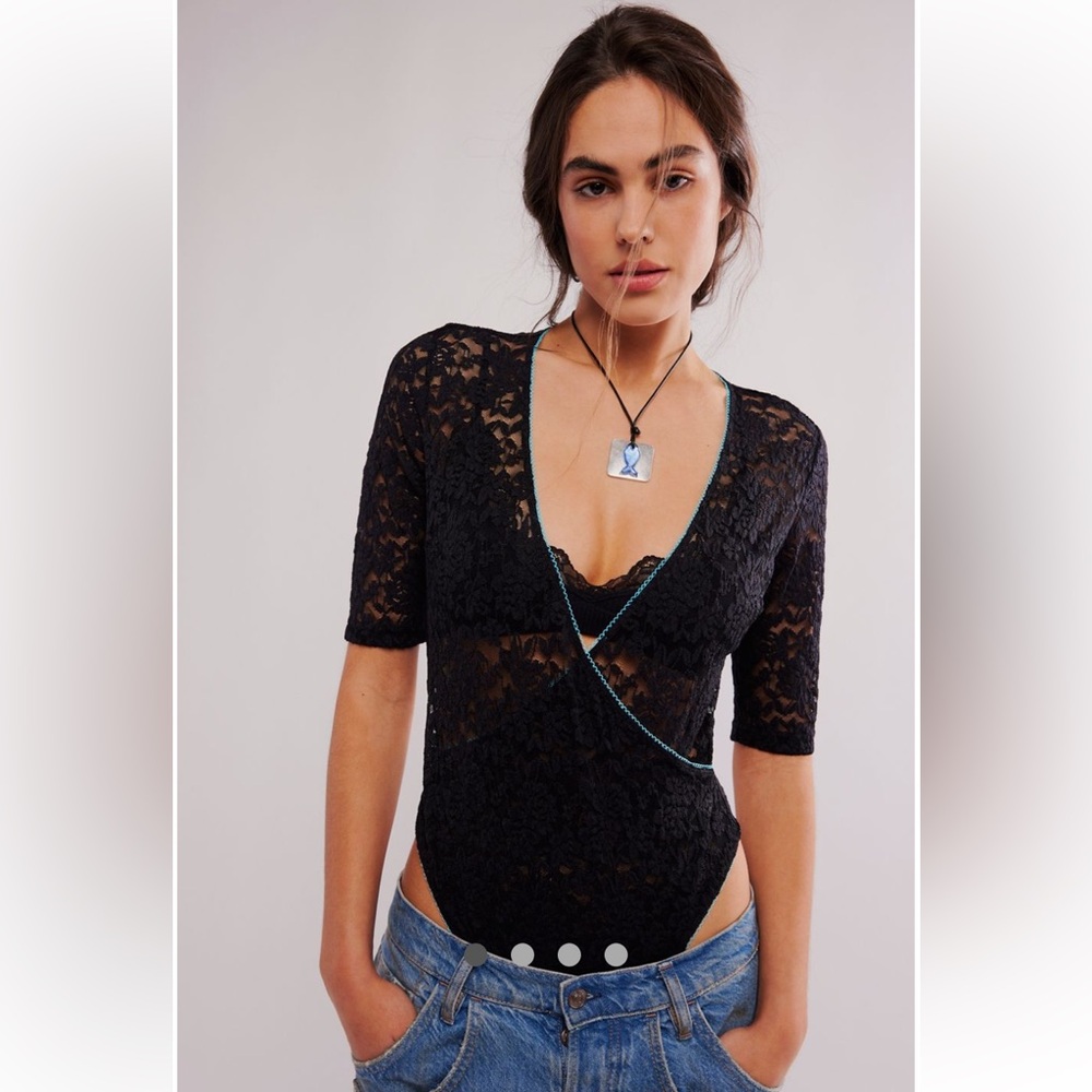 Free People🖤Sun-Sational Body Suit New With Tags💎